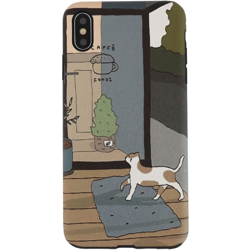 「iPhone」Cozy Cat Soft Cover - Three Fleas