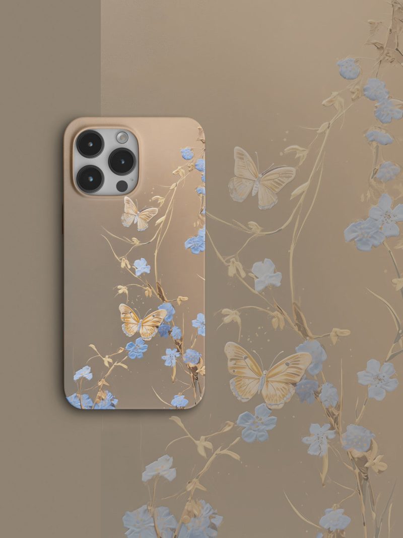 1 Chinoiserie ButterflywithFlowersPrintedPhoneCase