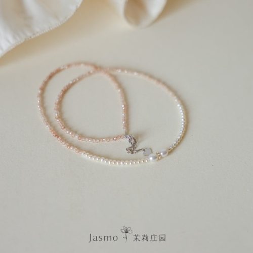 2.5 3mmFreshwaterPearlZirconNecklace6