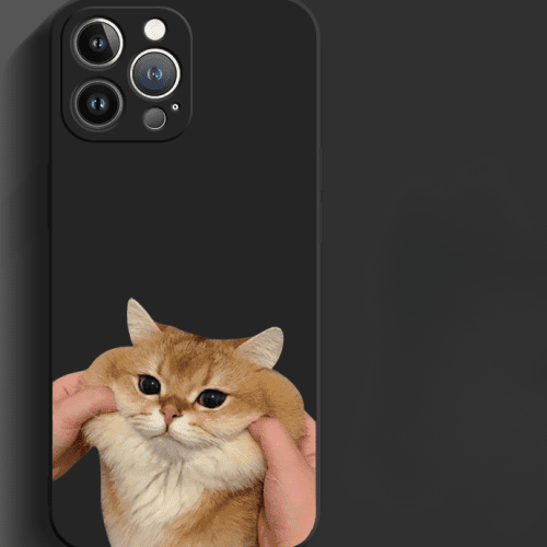 [ Meme Case ] Pinch face cat and dog phone case | phone accessories | Three Fleas