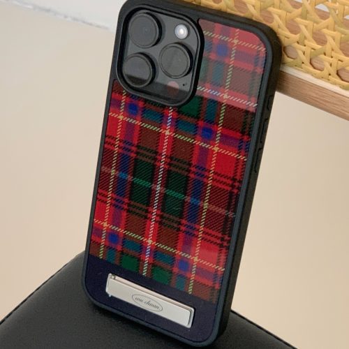 5RedPlaidPhoneCasewithStand