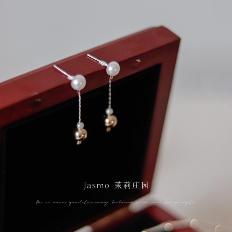 6 6.5mmFreshwaterPearlDangleEarrings6