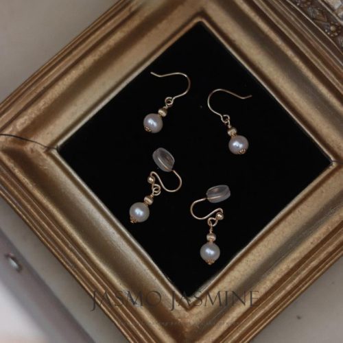 6 7mmWhiteFreshwaterPearlDangleEarrings7