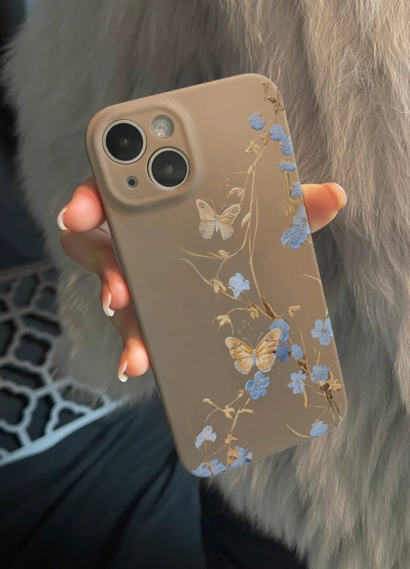 6 Chinoiserie ButterflywithFlowersPrintedPhoneCase