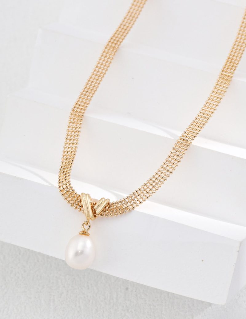 8.0 10.0mmFreshwaterPearlPendantStyleNecklace3