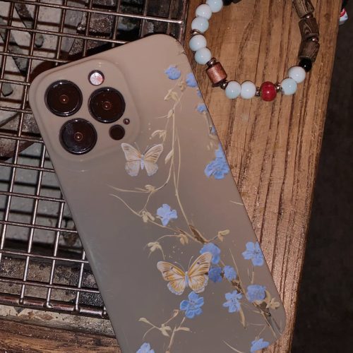 8 Chinoiserie ButterflywithFlowersPrintedPhoneCase