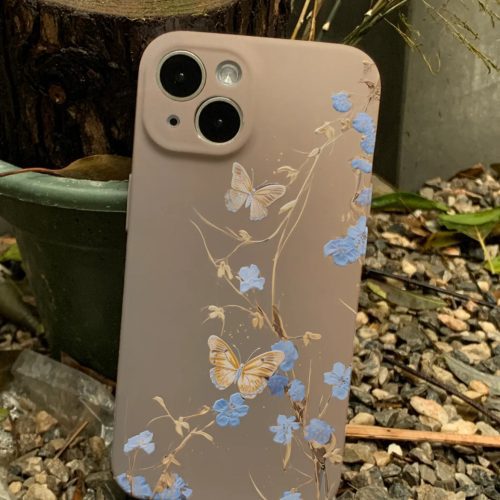 9 Chinoiserie ButterflywithFlowersPrintedPhoneCase