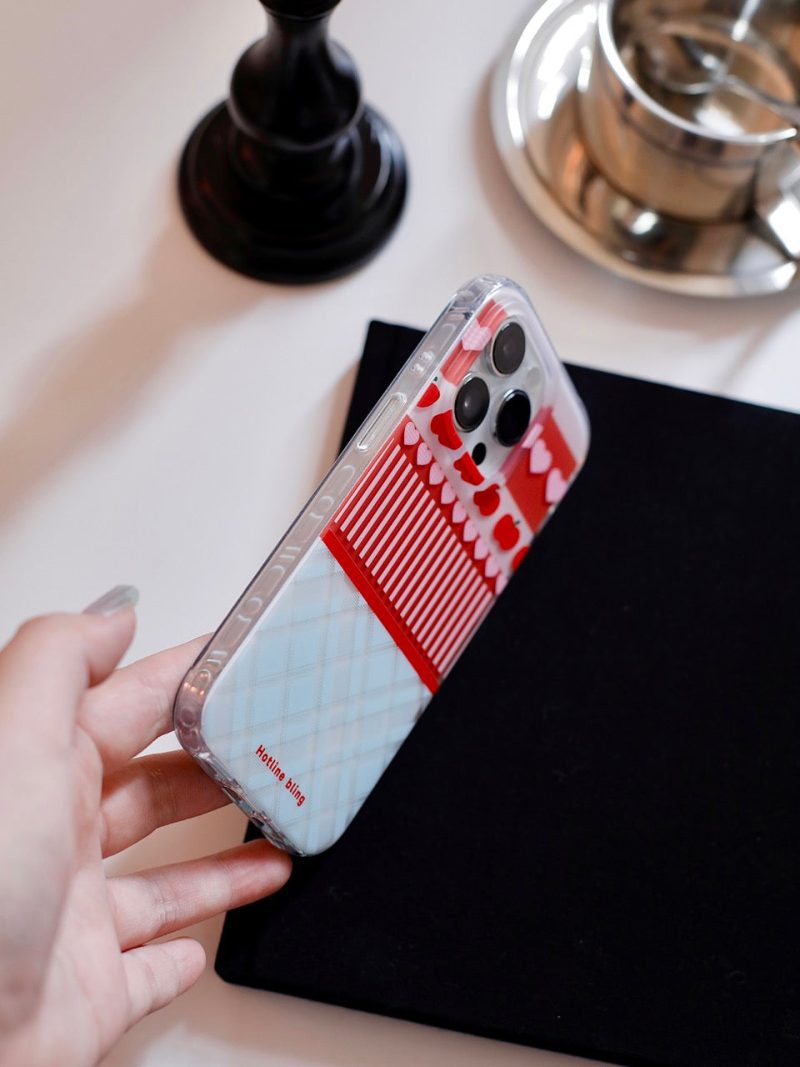 AppleHeartPrintedPhoneCase2