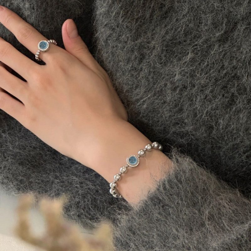 AquamarineGreyPearlRingBraceletSet1