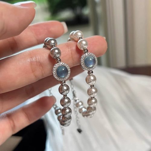 AquamarineGreyPearlRingBraceletSet6