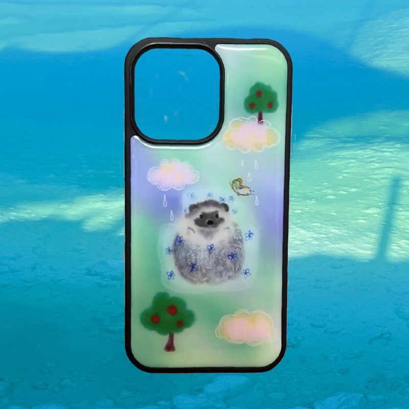 BabyHedgehogPrintedPhoneCase1