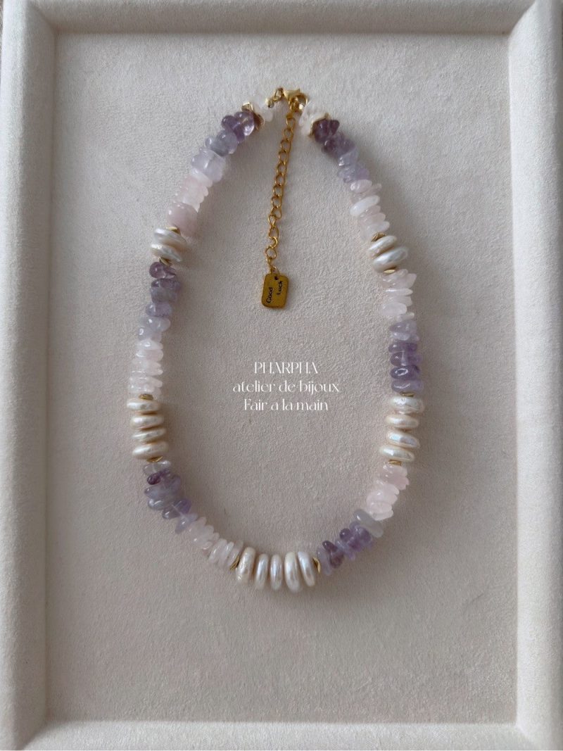 BaroquePearlPurpleCrystalOmbreBeadedNecklace1