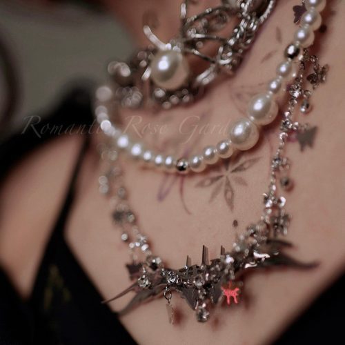 BaroqueSpiderWingPearlChoker3