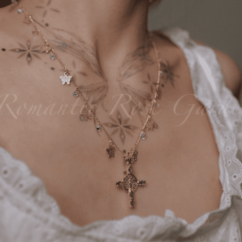 Baroque Lace Bow Choker1