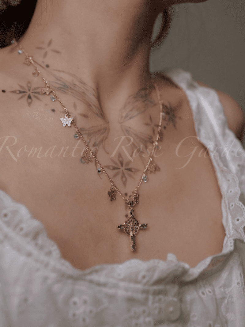 Baroque Lace Bow Choker1