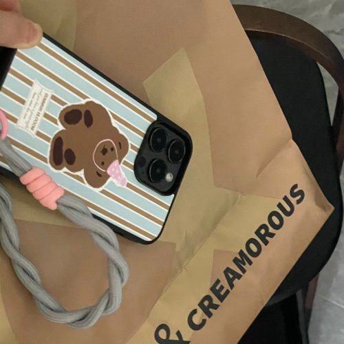 BearBlueStripePrintedPhoneCase4