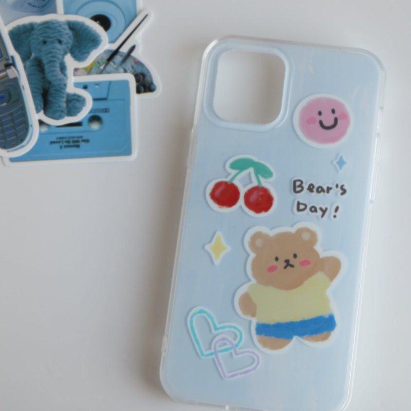 BearButterflyPrintedPhoneCase2