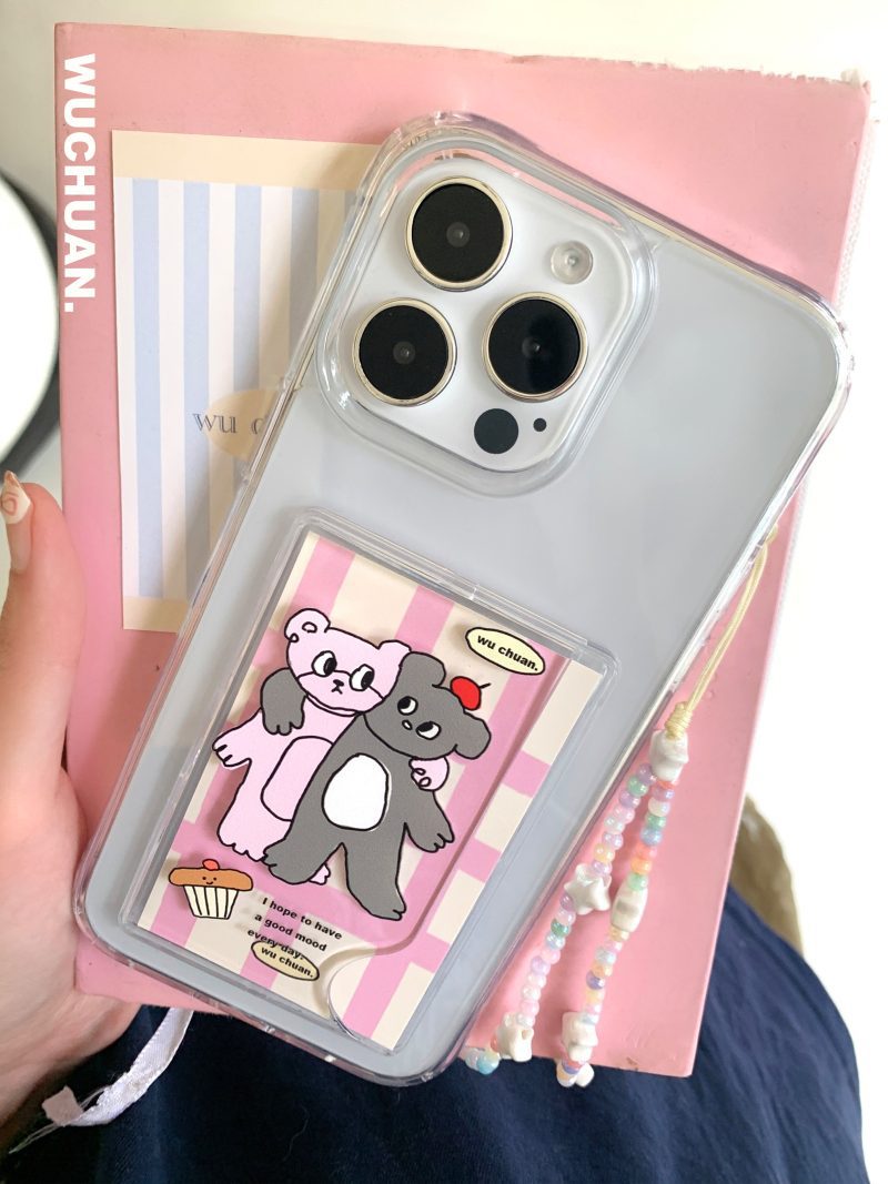 BearKittenPrintedPhoneCasewithCardSlot6