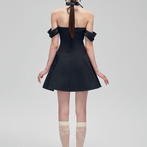 BlackBowMiniDress4