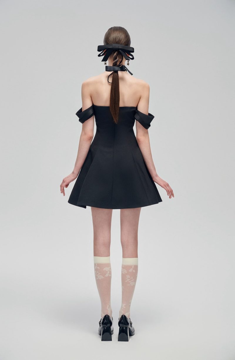 BlackBowMiniDress4