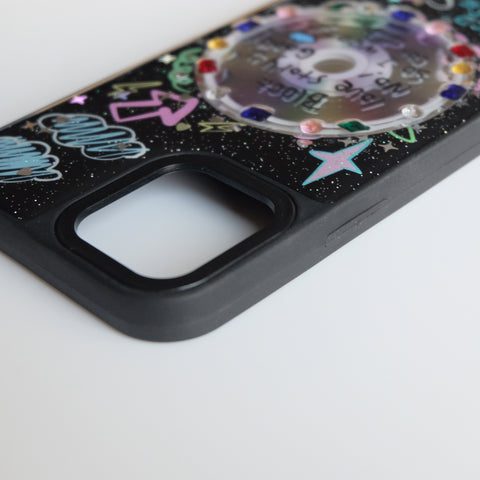 BlackCDGemstoneDecorPhoneCase2 d2922174 efb6 4a25 8cbf