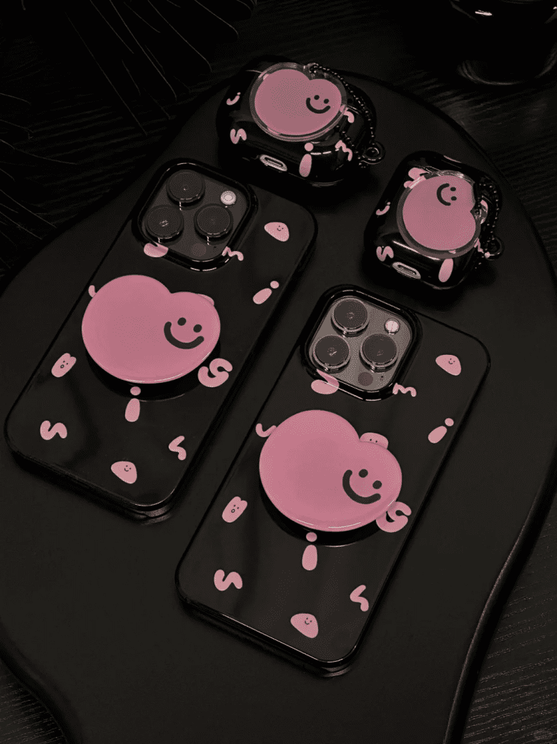 BlackPinkBeanPrintedFunnyPhoneCase3