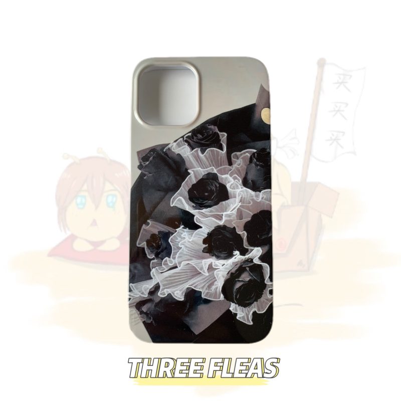 BlackRosesandCafePrintedPhoneCase17