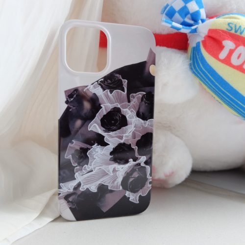 BlackRosesandCafePrintedPhoneCase2