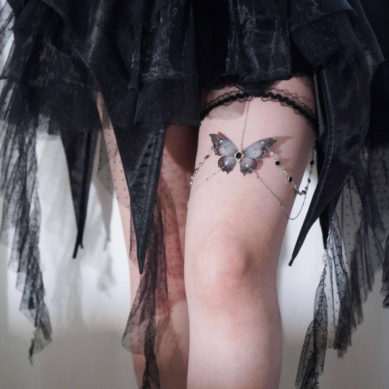 BlackWidowButterflyThighChain1