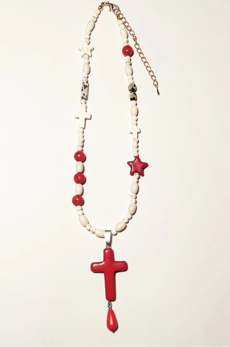 BloodyCrossBeadedNecklace2