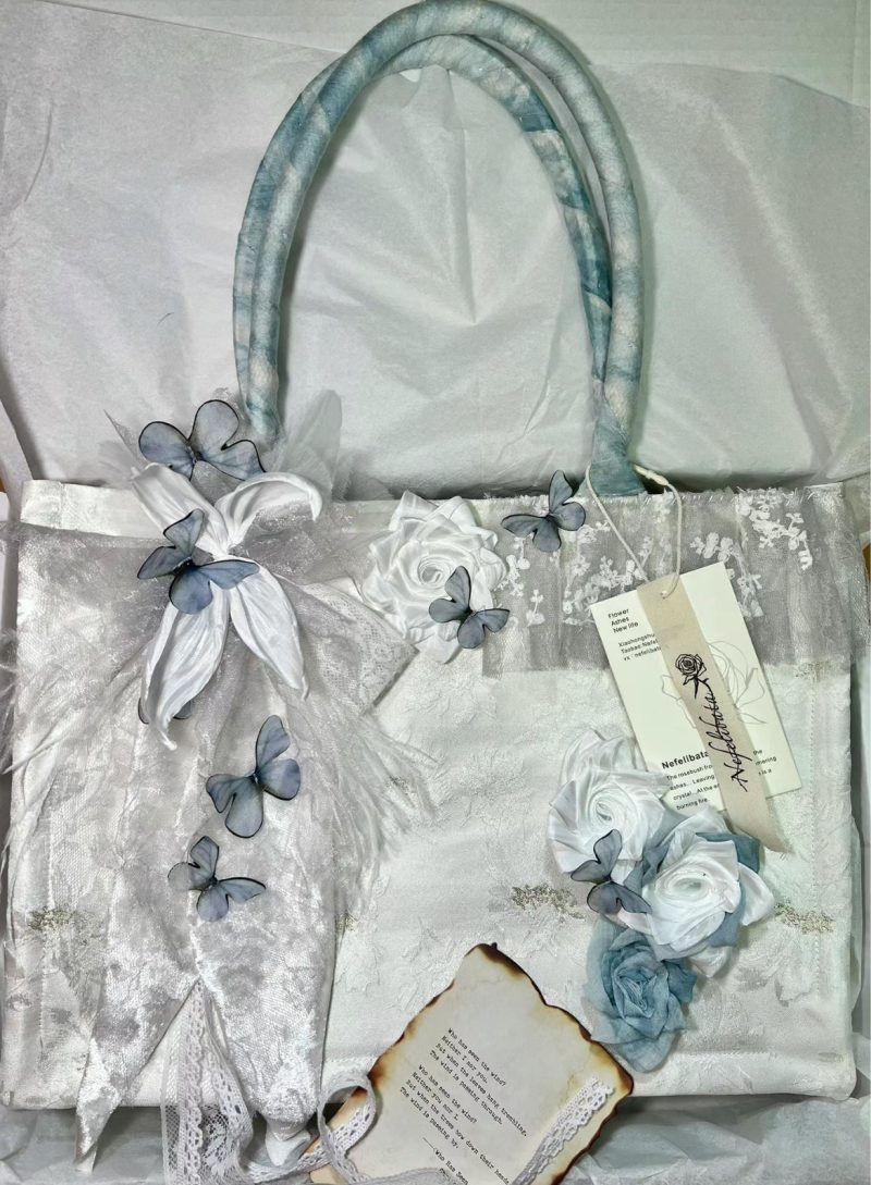 BlueButterflyRoseLaceTote7