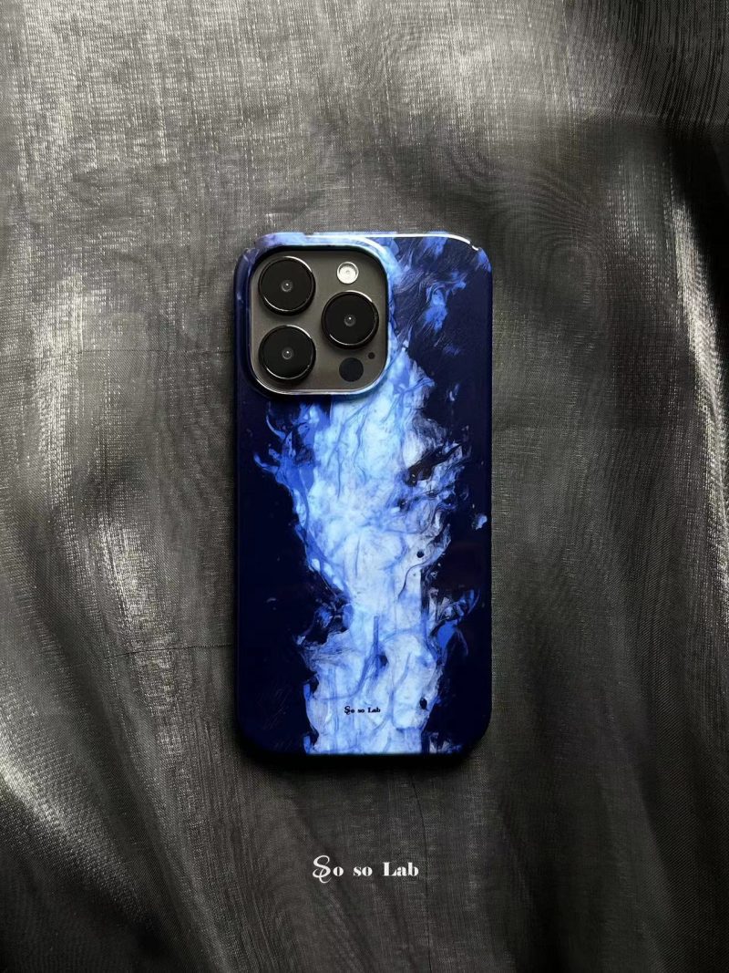 BlueFirePrintedPhoneCase1