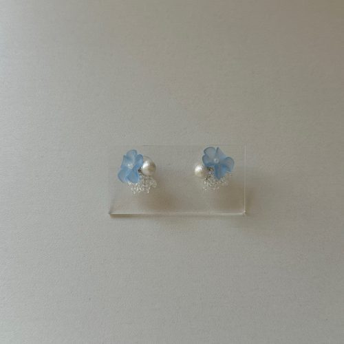 BlueFlowerBeadedPearlEarrings3