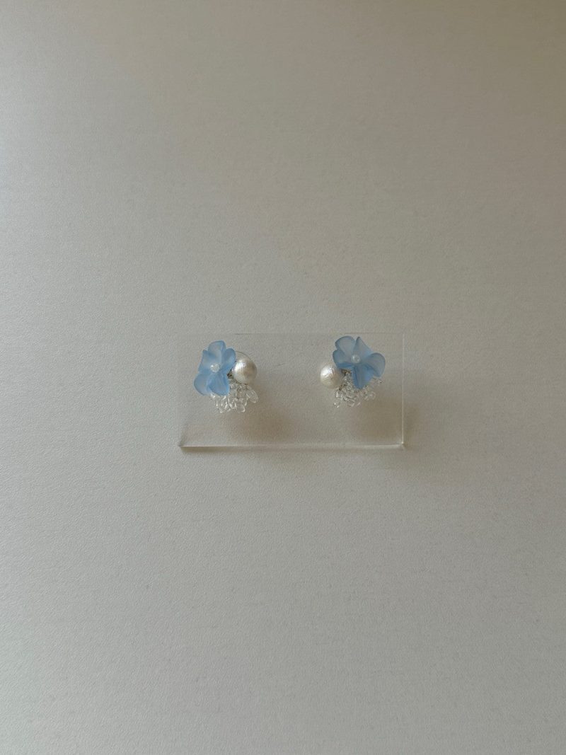 BlueFlowerBeadedPearlEarrings3