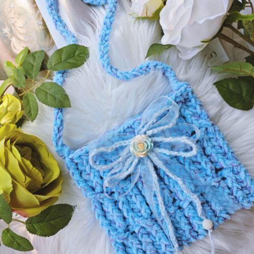 BlueFlowerBowCrochetCrossbodyBag4