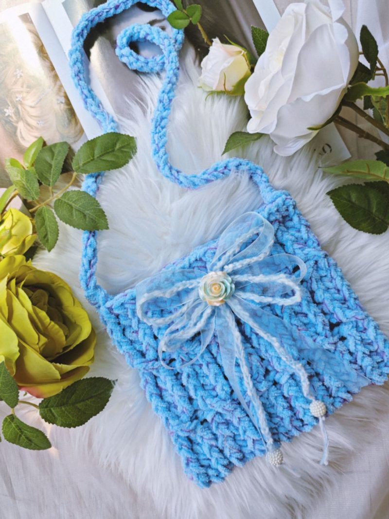 BlueFlowerBowCrochetCrossbodyBag4