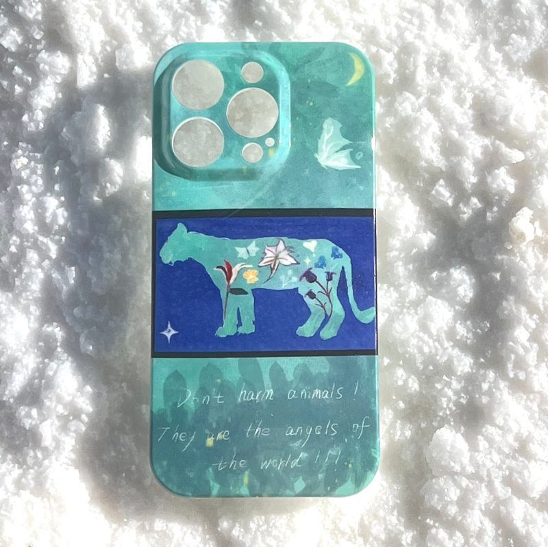 BlueLeopardPrintedPhoneCase1