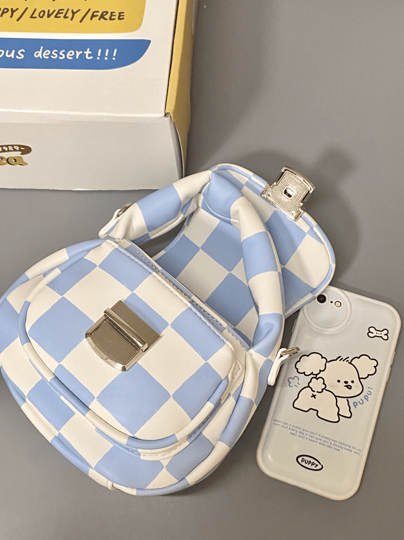 BluePlaidToteCrossbodyBag2