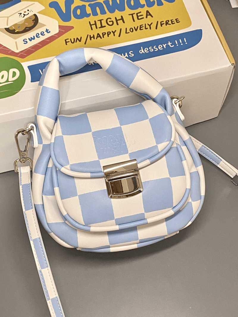 BluePlaidToteCrossbodyBag3