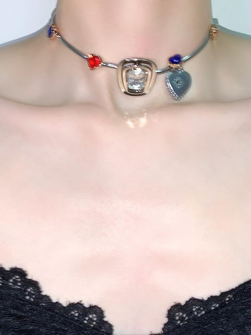 BlueRedHeartChoker3