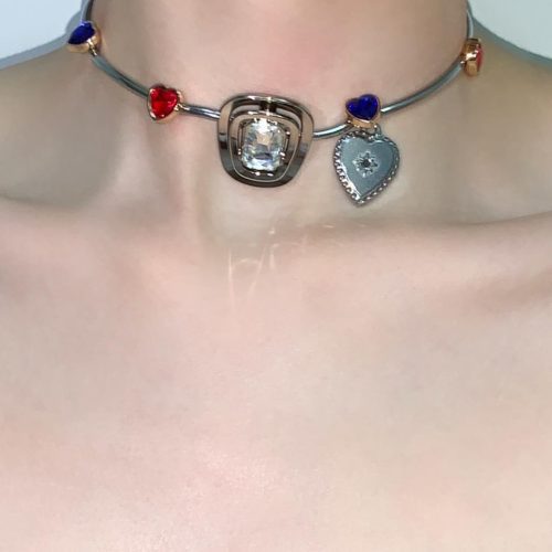 BlueRedHeartChoker4