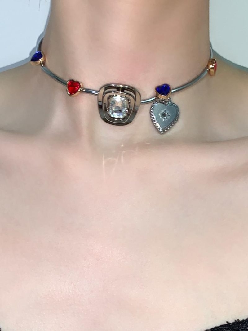 BlueRedHeartChoker4