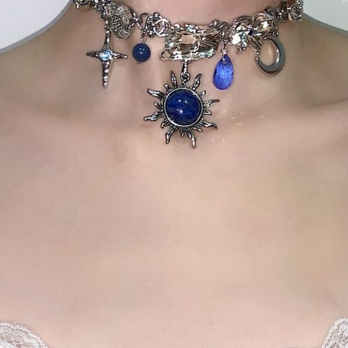 BlueSunPendantStatementChoker1