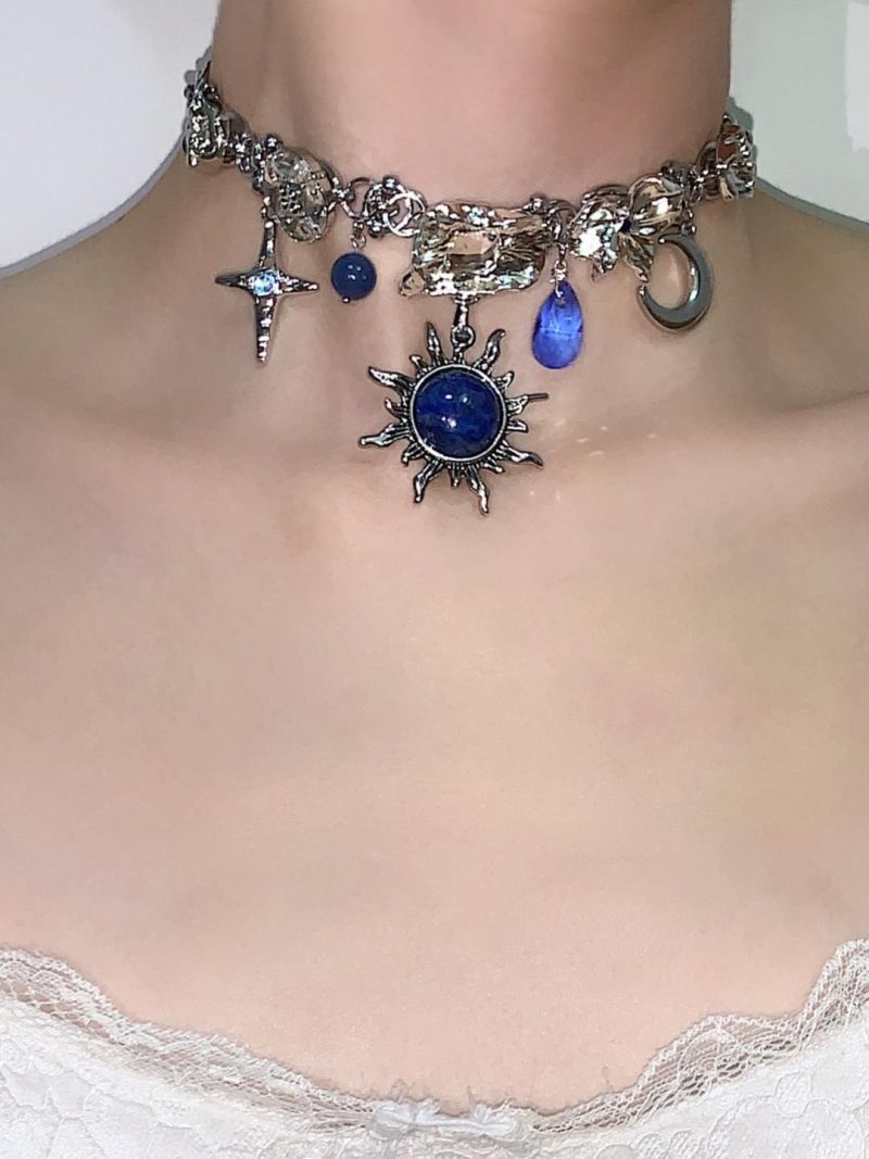 BlueSunPendantStatementChoker1