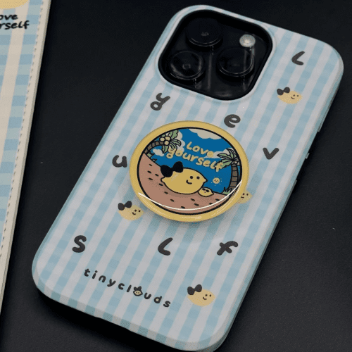 BlueWhitePlaidPrintedPhoneCase5