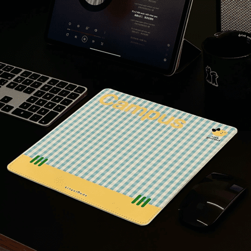 BlueYellowPlaidMousePad1