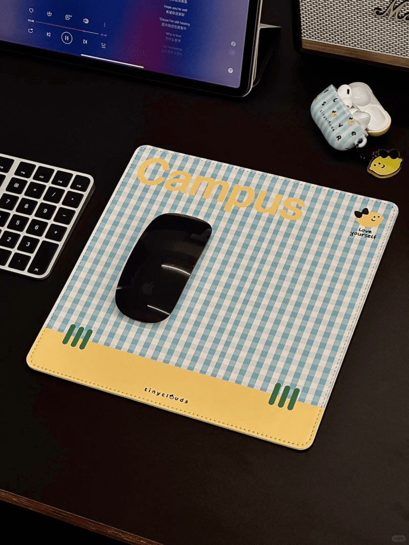 BlueYellowPlaidMousePad9