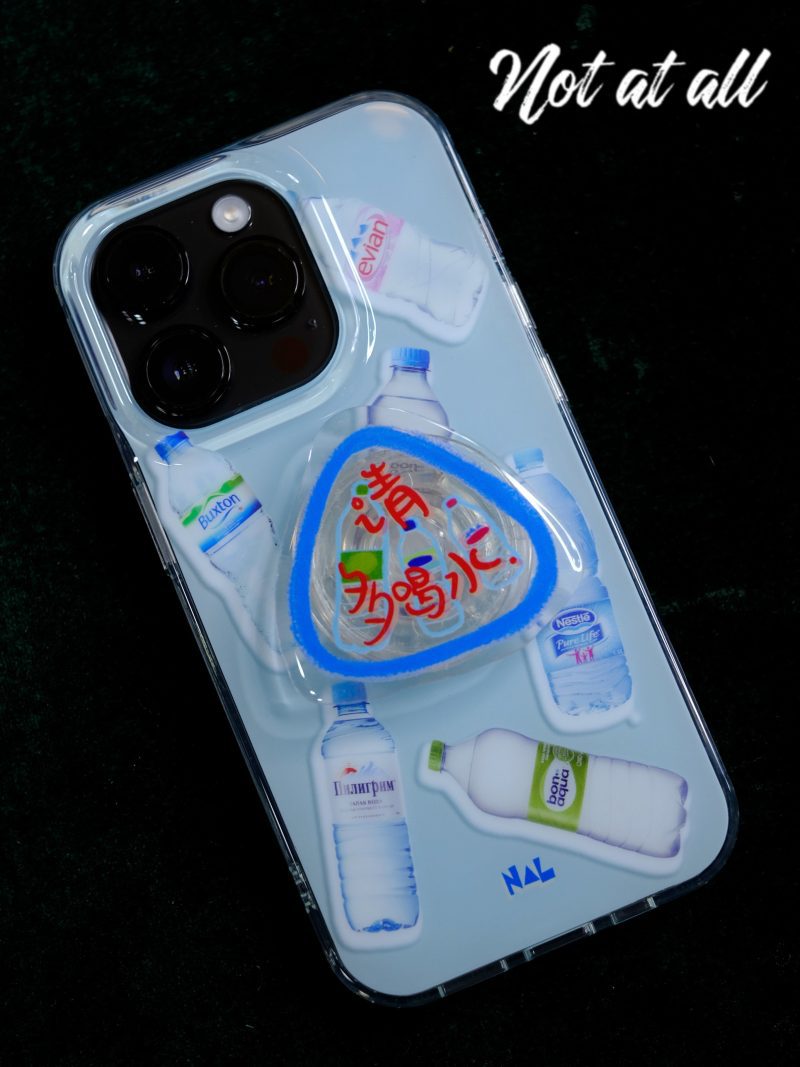 BottlePrintedClearPhoneCase5