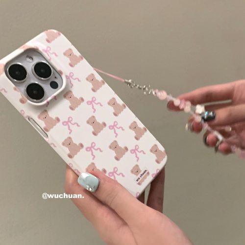 BowBearPrintedDoubleLayerPhoneCase4