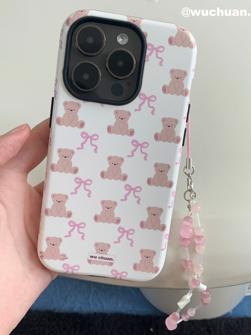 BowBearPrintedDoubleLayerPhoneCase6